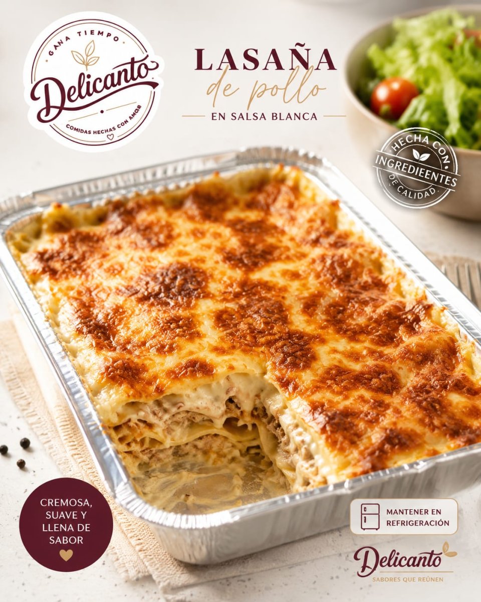 Lasaña de pollo