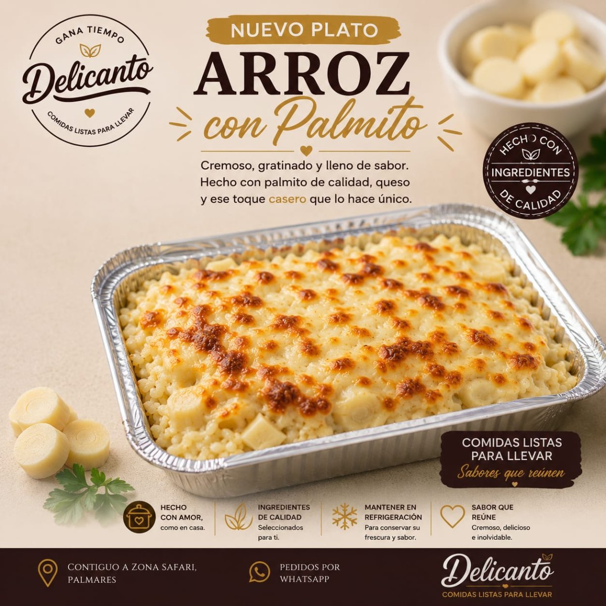 Arroz con palmito