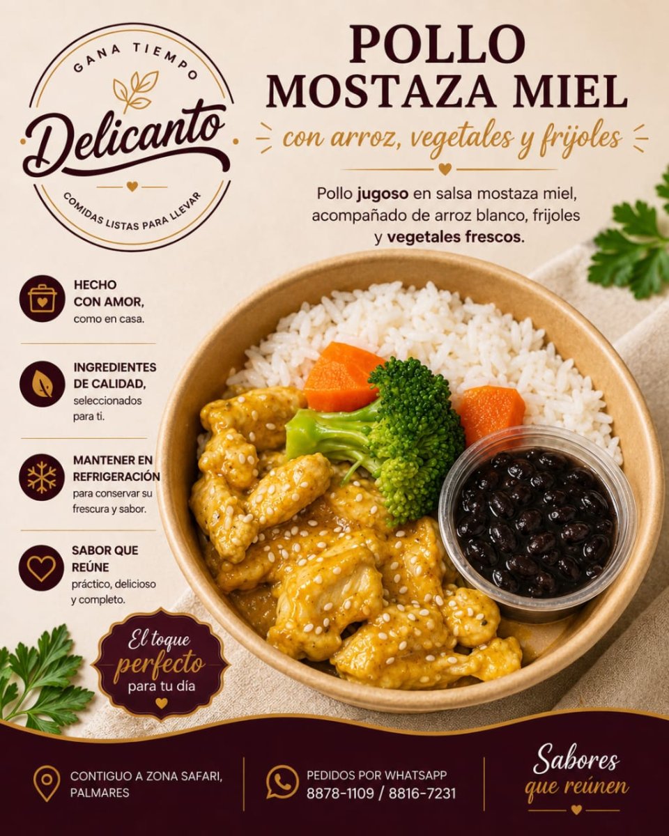 Pollo mostaza miel
